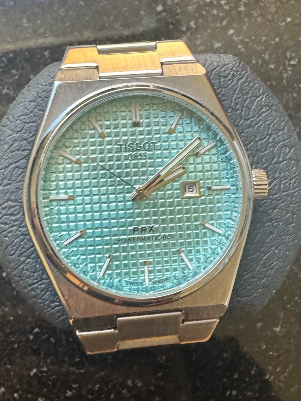 Tissot PRX Turquoise Dial Stainless Steel Men’s Watch